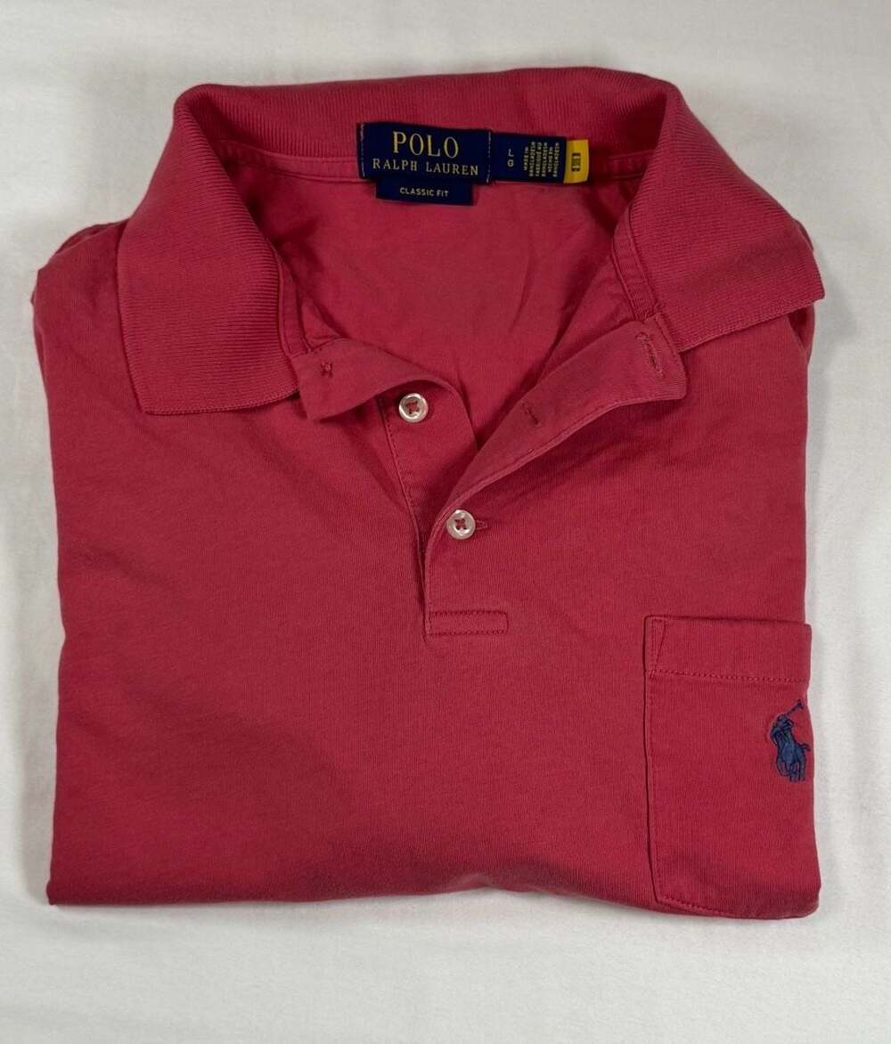Polo Ralph Lauren Classic Fit Jersey Pocket Polo Size L
